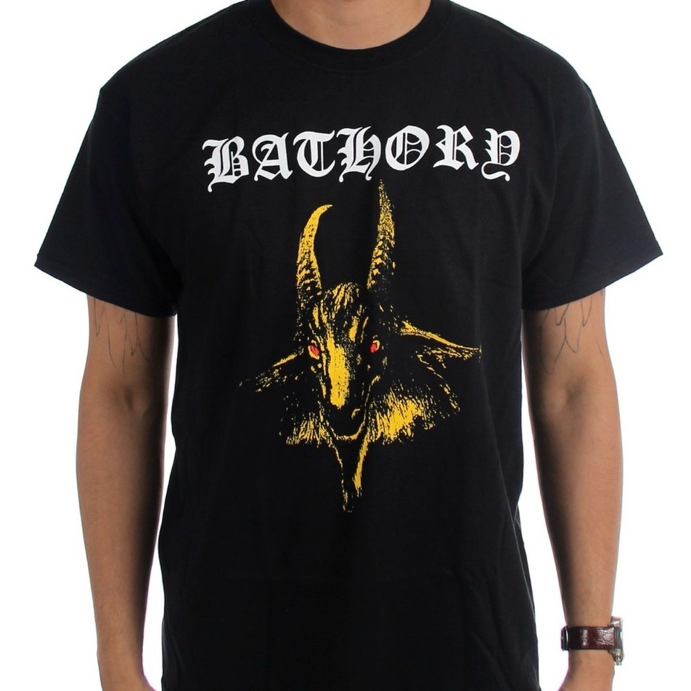 Bathory Black and Yellow Unisex Graphic NWT Band Tee – Small